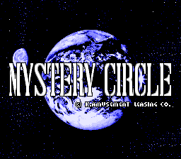 Mystery Circle (Japan) Title Screen